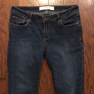 Abercrombie & Fitch skinny dark wash blue jeans 6R